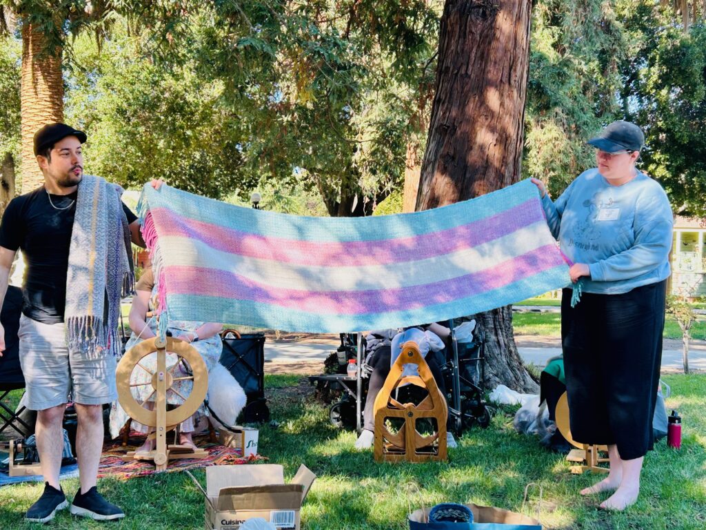 Lambtown in-person shawl - 1st place/grand champion!